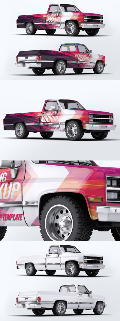 经典 4x4 卡车模型 (PSD)