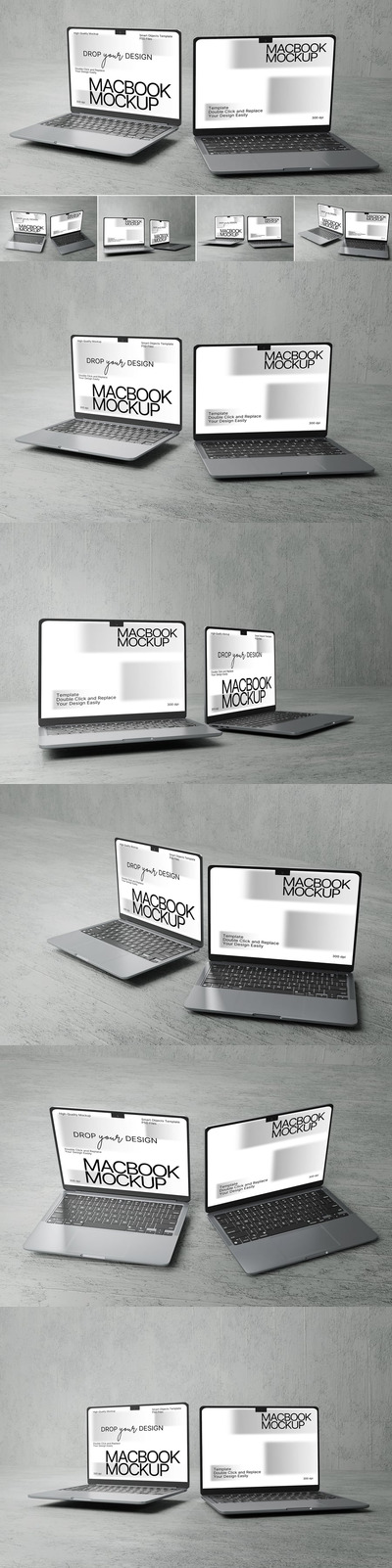 Macbook 电脑样机 (PSD)