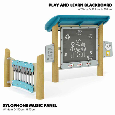 KOMPAN音乐面板木琴和戏学习黑板3D模型（FBX,MAX）