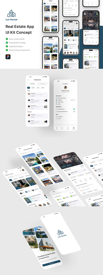 房地产应用 APP UI KIT (FIG)