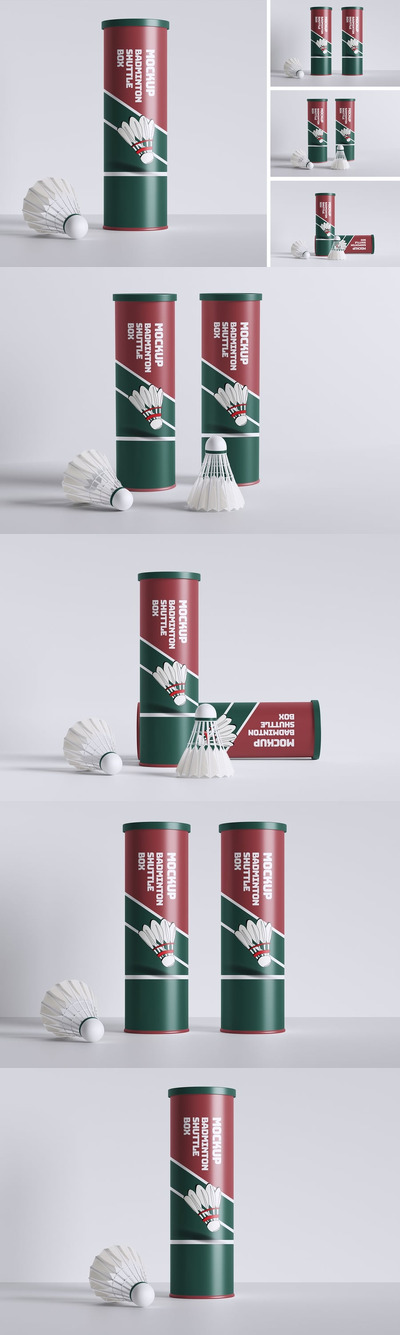 羽毛球梭箱样机 (PSD,PDF)