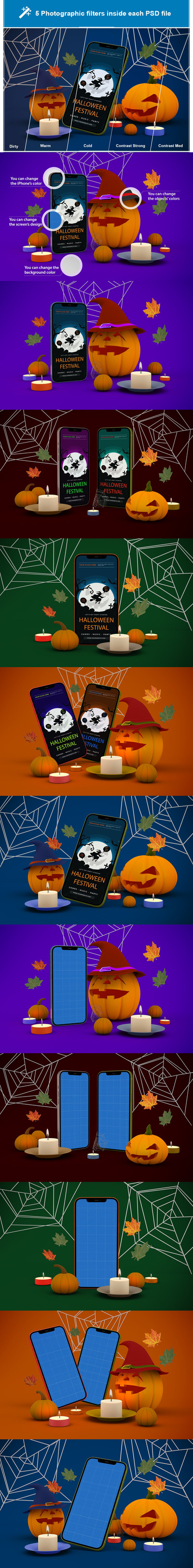 🎃 万圣节 iPhone (PSD)