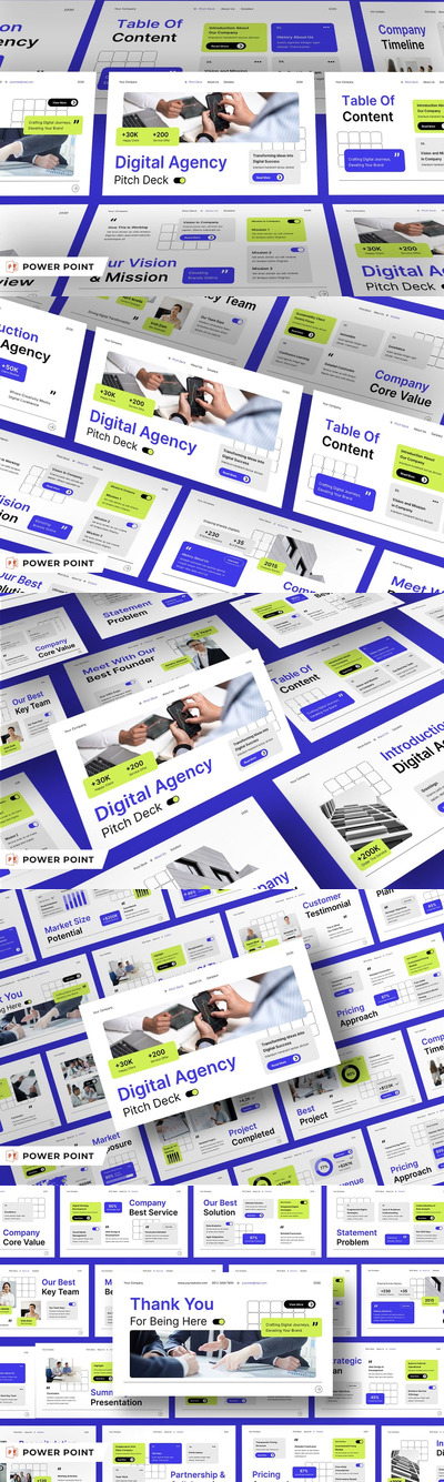 白色 蓝色 绿色 现代融资演讲稿 PPT模版 (PPT,PPTX)