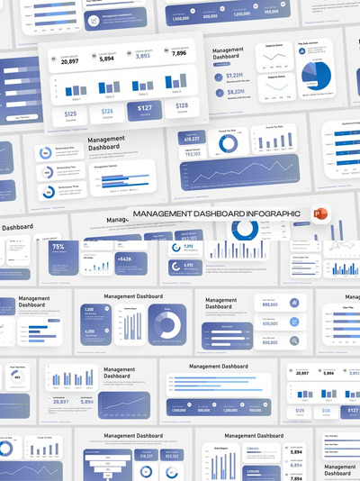 管理仪表板PPT模版 (PPTX)