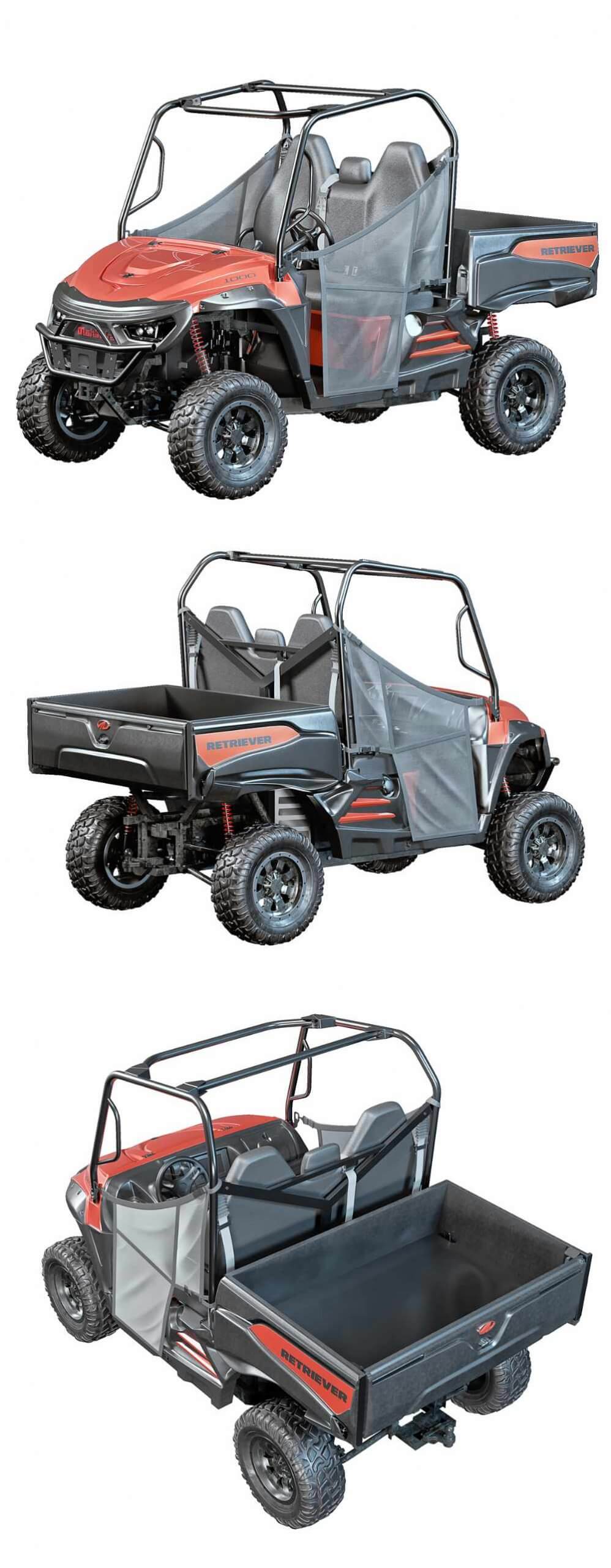 Mahindra Retriever 1000多用途皮卡车 汽车3D模型（FBX,MAX）