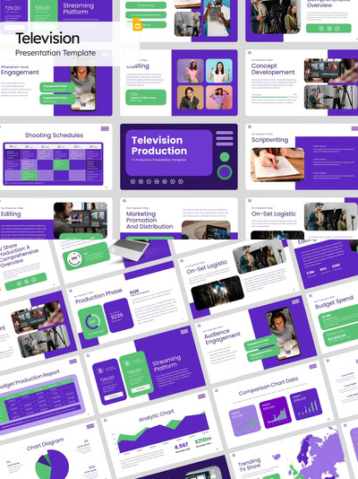 电视广播PPT模版 (PPTX)