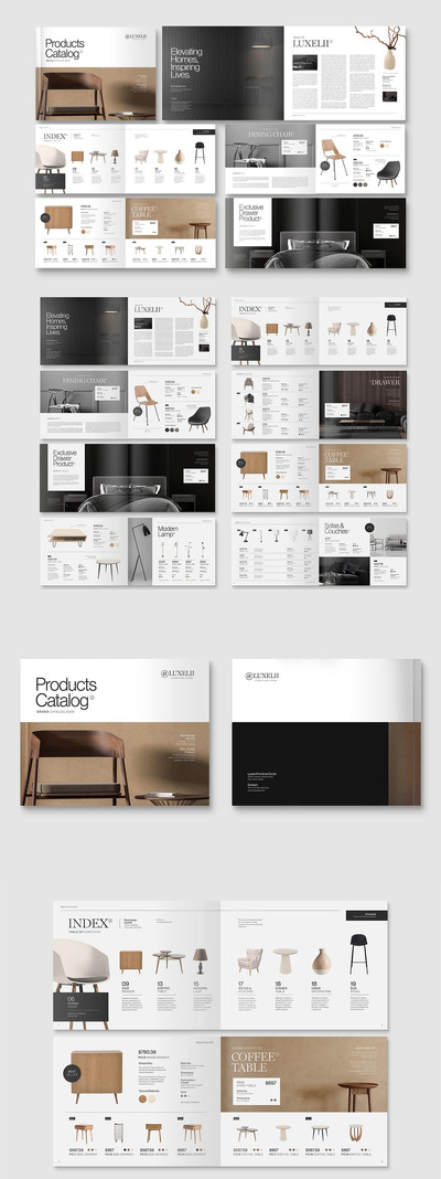 景观产品目录宣传册模板 (INDD)