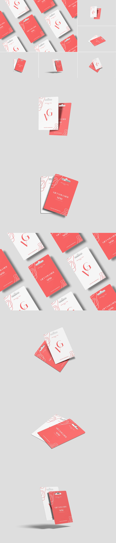 礼品卡样机 (PSD,PDF)