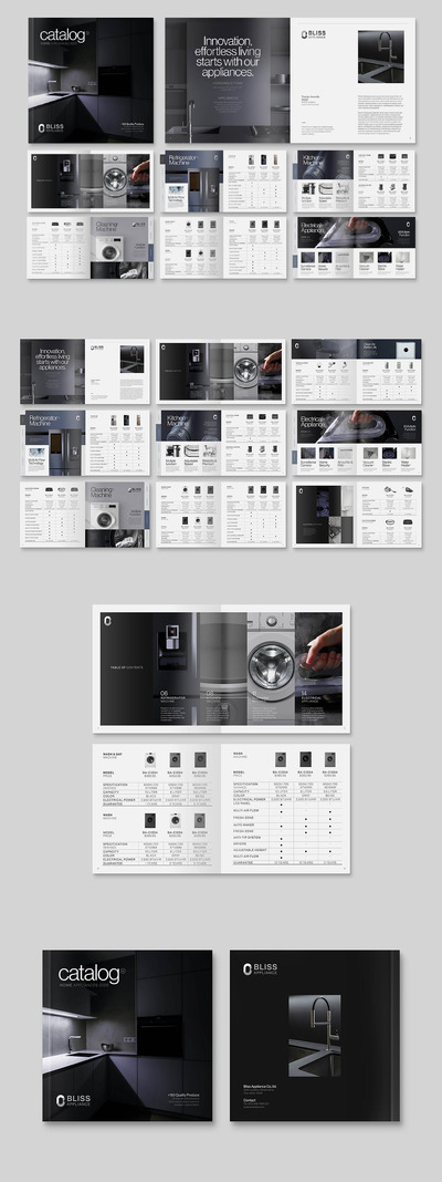 方形家电目录画册 (INDD)
