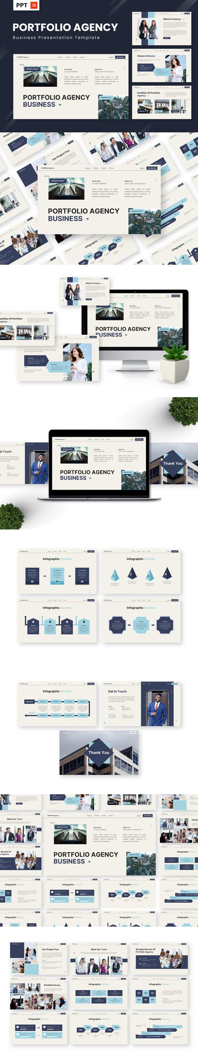 投资组合代理 - PPT模板 (PPTX)