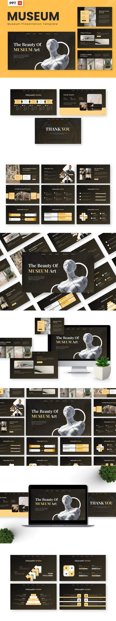 博物馆 PPT模板 (PPTX)