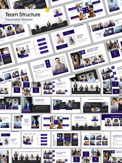 团队架构PPT模版 (PPTX)