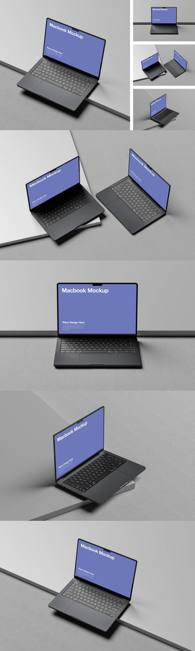 Macbook 电脑样机 (PSD)