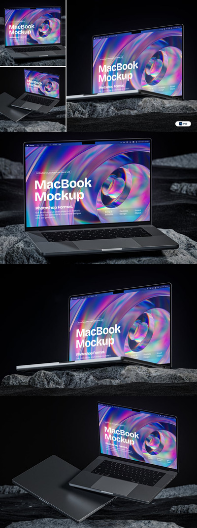 笔记本电脑样机 (PSD)