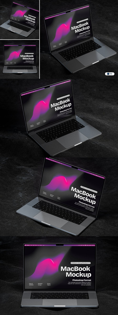 笔记本电脑样机 (PSD)