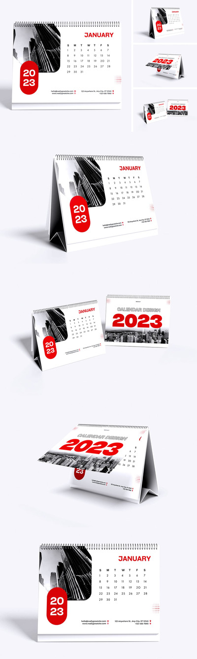 日历样机 (PSD,PDF)