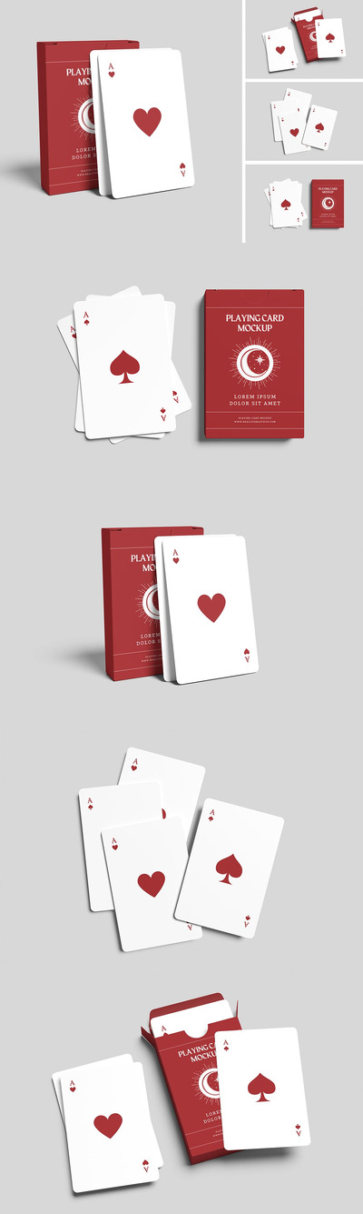 扑克牌样机 (PSD,PDF)