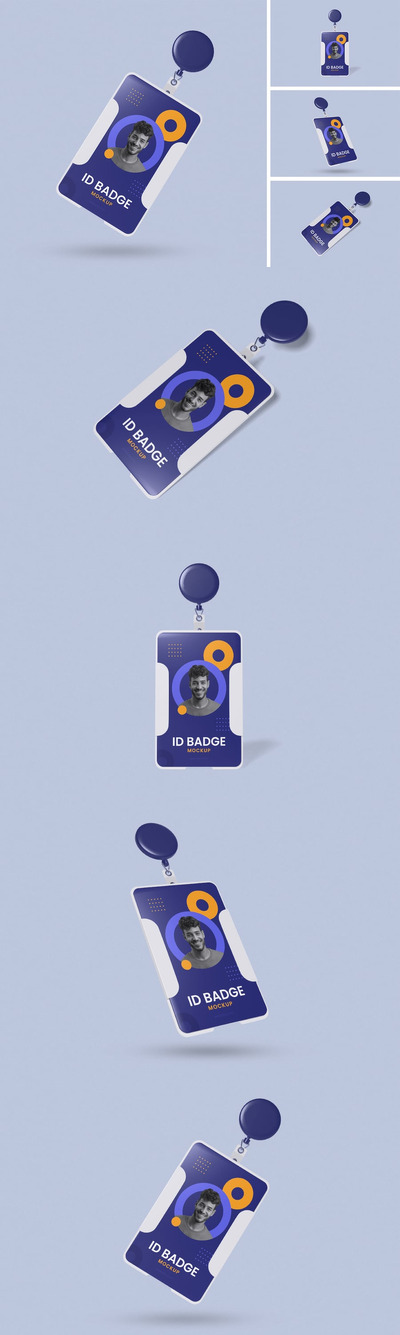 ID 工牌样机 (PSD,PDF)