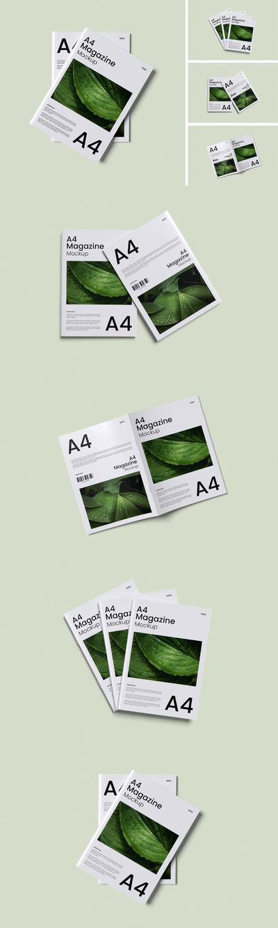 A4 杂志样机 (PSD,PDF)