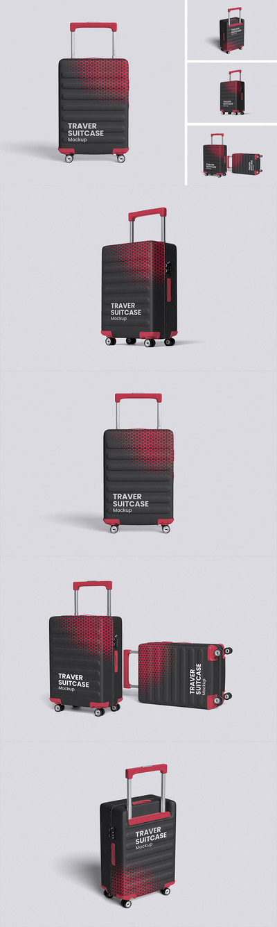拉杆箱样机 (PSD,PDF)