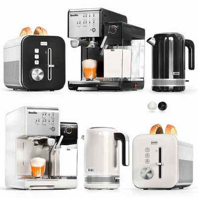 Brevills咖啡机 面包机 水壶等厨房电器3D模型（OBJ,MAX）