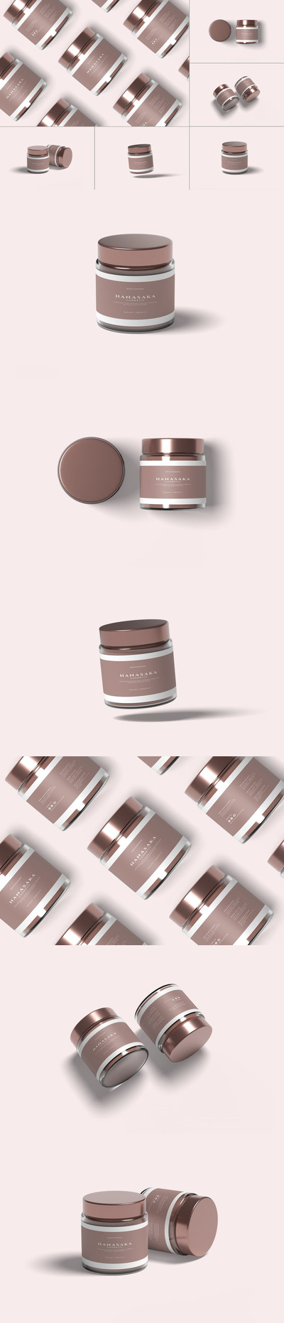 化妆品罐样机 (PSD,PDF)