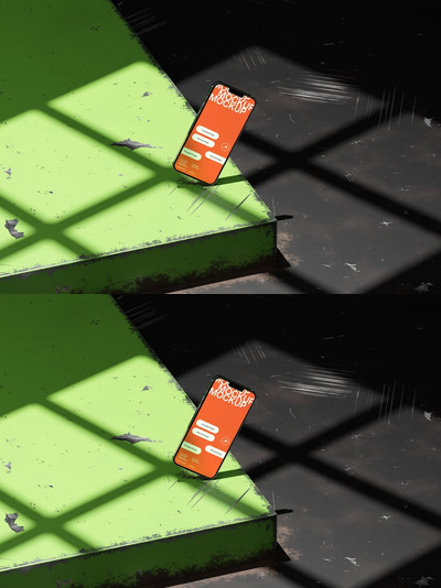 现代工业智能手机样机模板 (PSD)