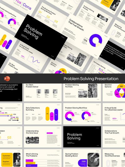 解决问题PPT模板 (PPTX)
