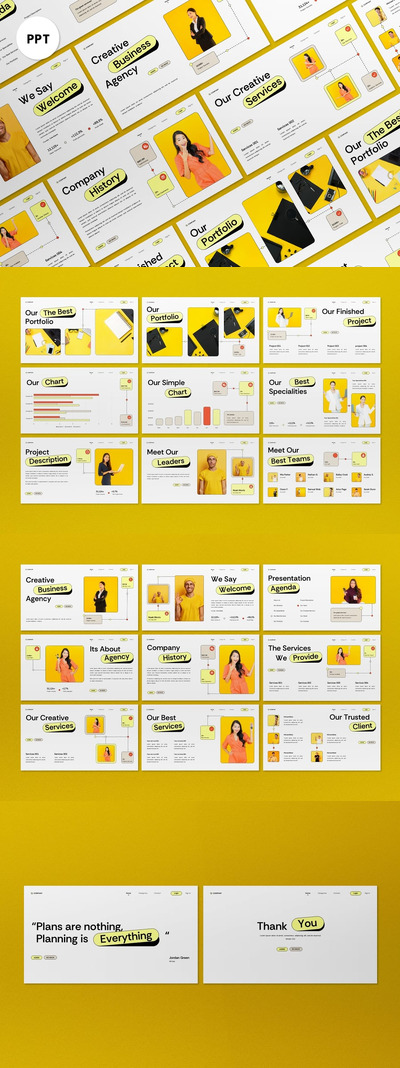 棕色新野蛮主义创意商业PPT模板 (PPT)