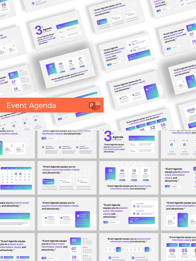 活动议程PPT模板 (PPTX)