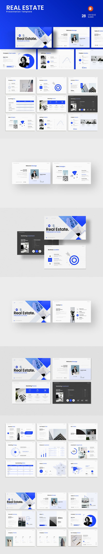 房地产演示模板PPT模板 (PPTX)