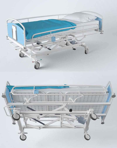 医院病床 医院设备3D模型（OBJ,FBX,BLEND）