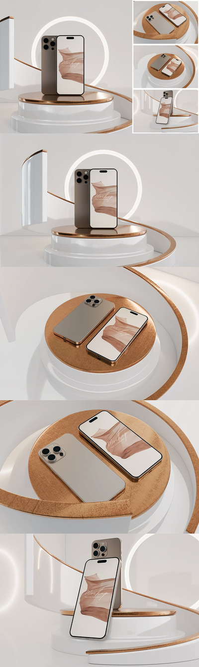 iPhone 16 Pro 样机 (PSD)