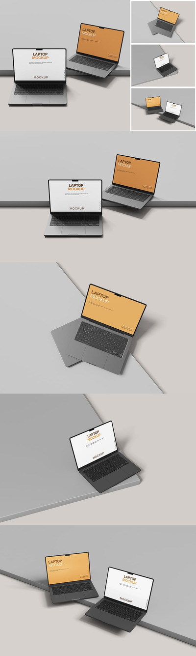 笔记本电脑样机 (PSD)