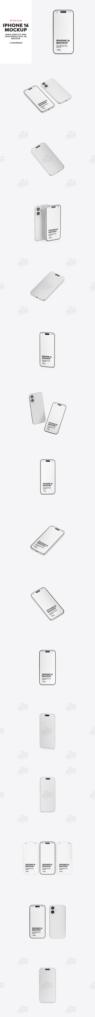 iPhone 16 样机 (PSD)