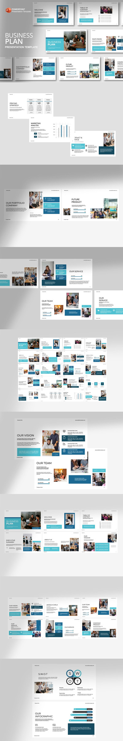 商业计划 PPT模板 (PPTX)