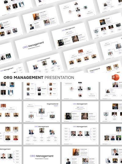 组织管理 PPT模板 (PPTX)