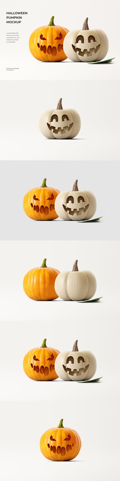 万圣节南瓜样机 (PSD)