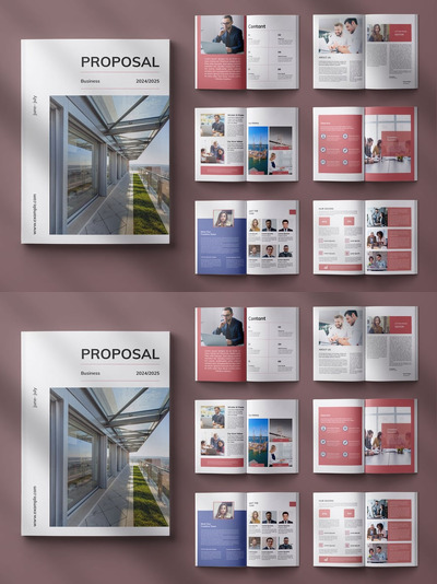 商业提案模板 (INDD)