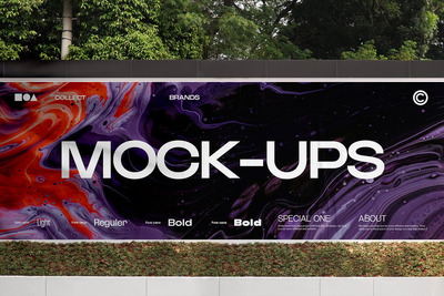 墙上海报样机 (PSD)