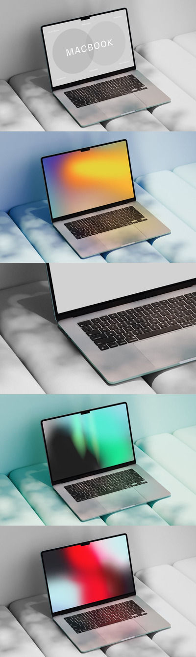 现代场景 Macbook Air 电脑样机 (PSD)