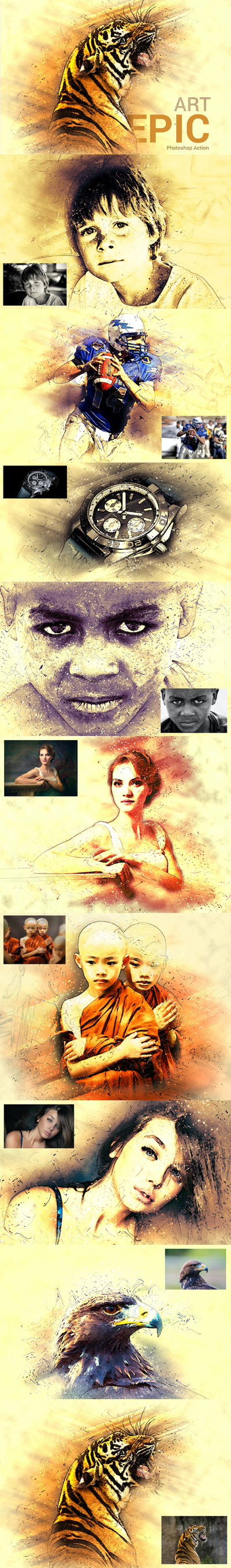 史诗艺术 Photoshop 动作 (ATN)