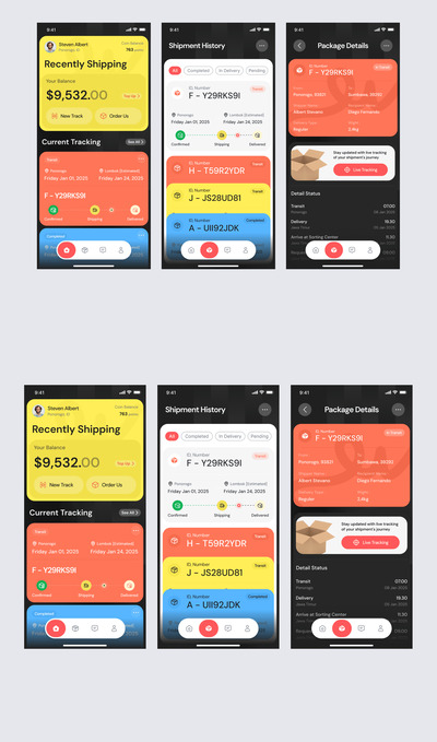 物流应用App UI Kit (FIG)