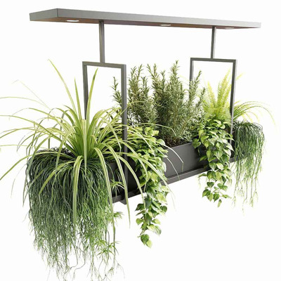 带绿植的吊灯3D模型（OBJ,MAX）