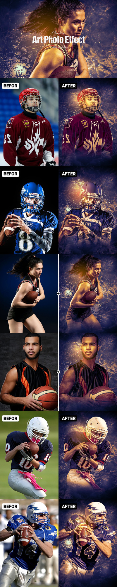 创意艺术 Photoshop 动作 (ATN,PAT,ABR)