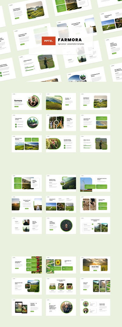 农业项目介绍PPT模板  (PPTX)