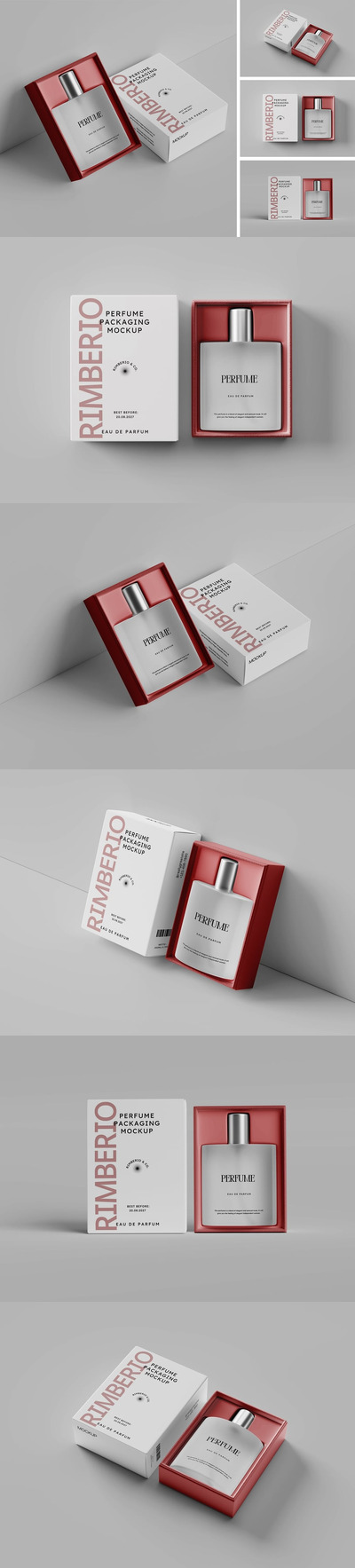 香水包装样机 (PSD)