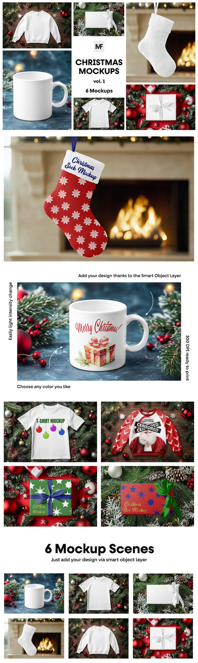 圣诞节模型 Vol1 (PSD,JPG)