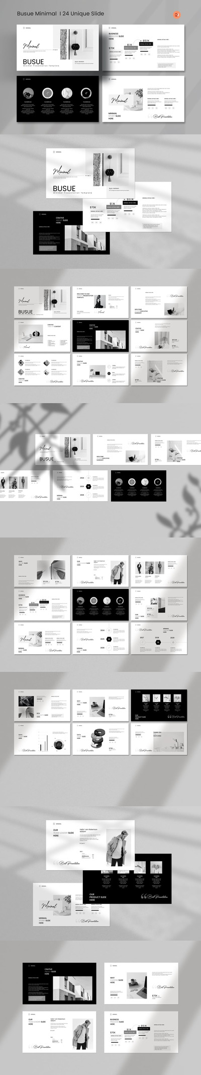 极简主义酷炫风格PPT模板  (PPTX)