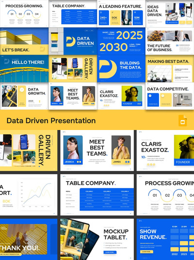 数据驱动视觉PPT模板 (PPTX)